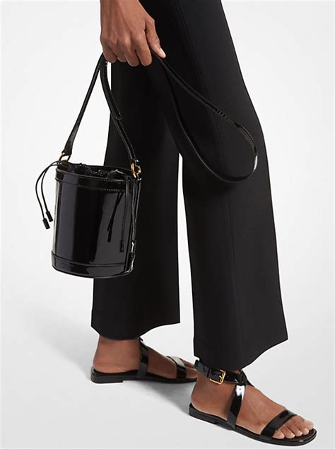 michael kors handbags patent leather|Audrey Medium Patent Leather Bucket Bag .